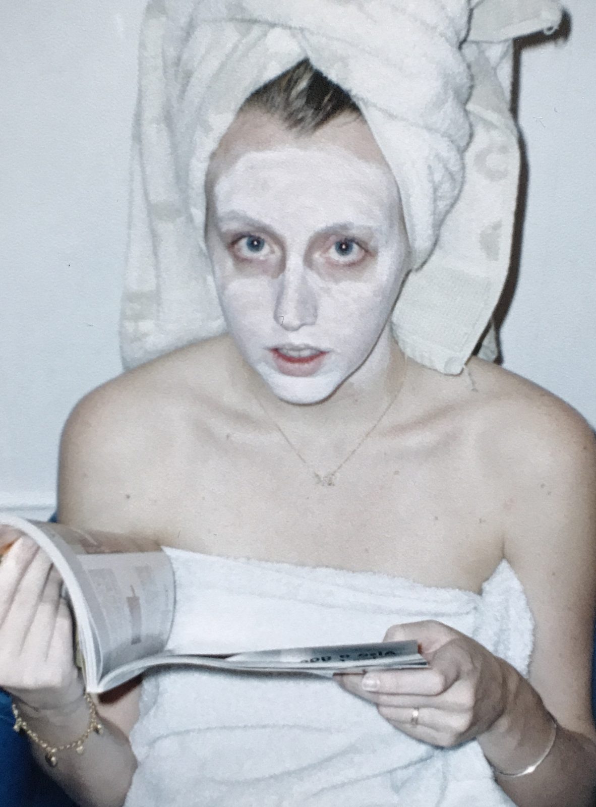 Sister with Magazine (New York, 2004) Hand Printed 35mm C-Print