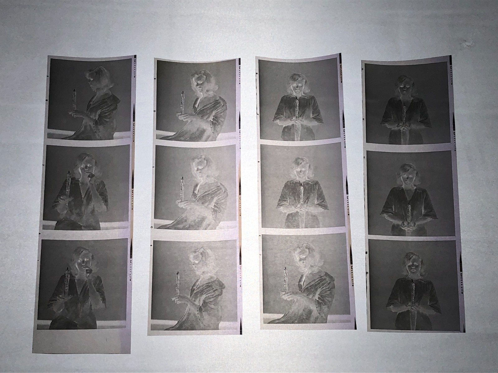 NEWLY FOUND! Hendrickson PHOTO Contact Sheet Proof & Negatives CUTE BLONDE