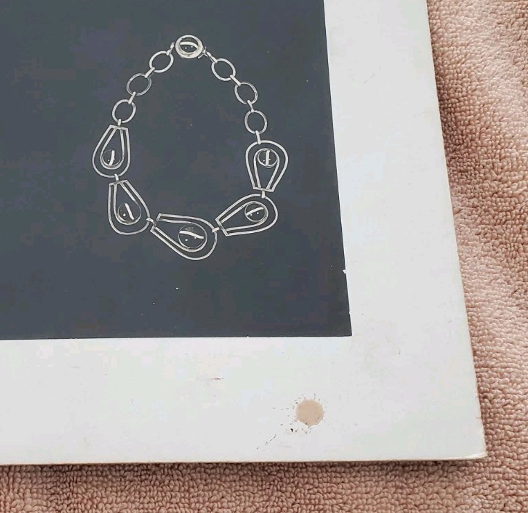 Rare Original 7″ X 9″ Modern US Jewelry Silver Gelatin Photo By MOMA 1953