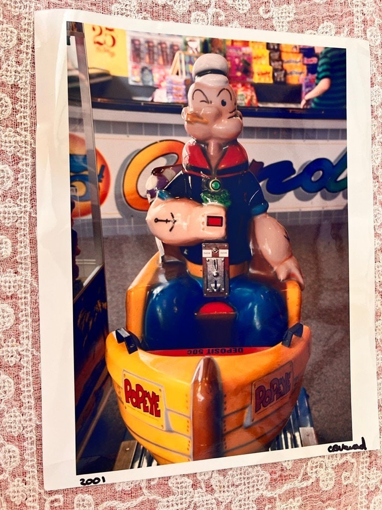 Popeye The Sailor Photo Print Original Art Photo Artist Signed 2001 11″ X 14″