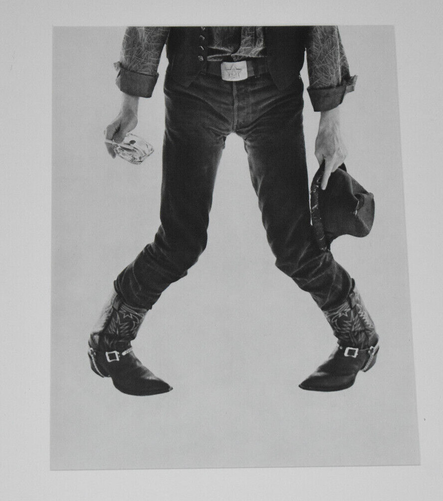 Herb Ritts David Bowie Cowboy Boots 1988 Japan Print Framed Photograph 16″ X 20″
