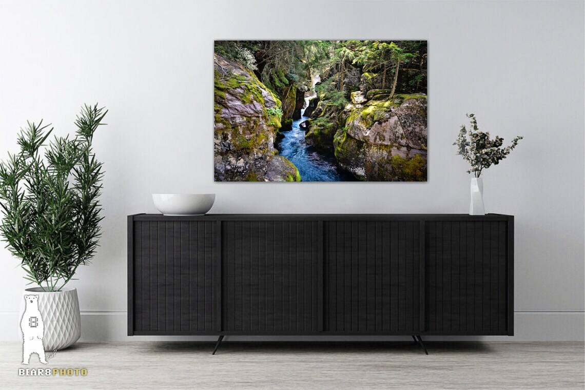Avalanche Gorge – Glacier National Park, Montana Nature Photography Prints