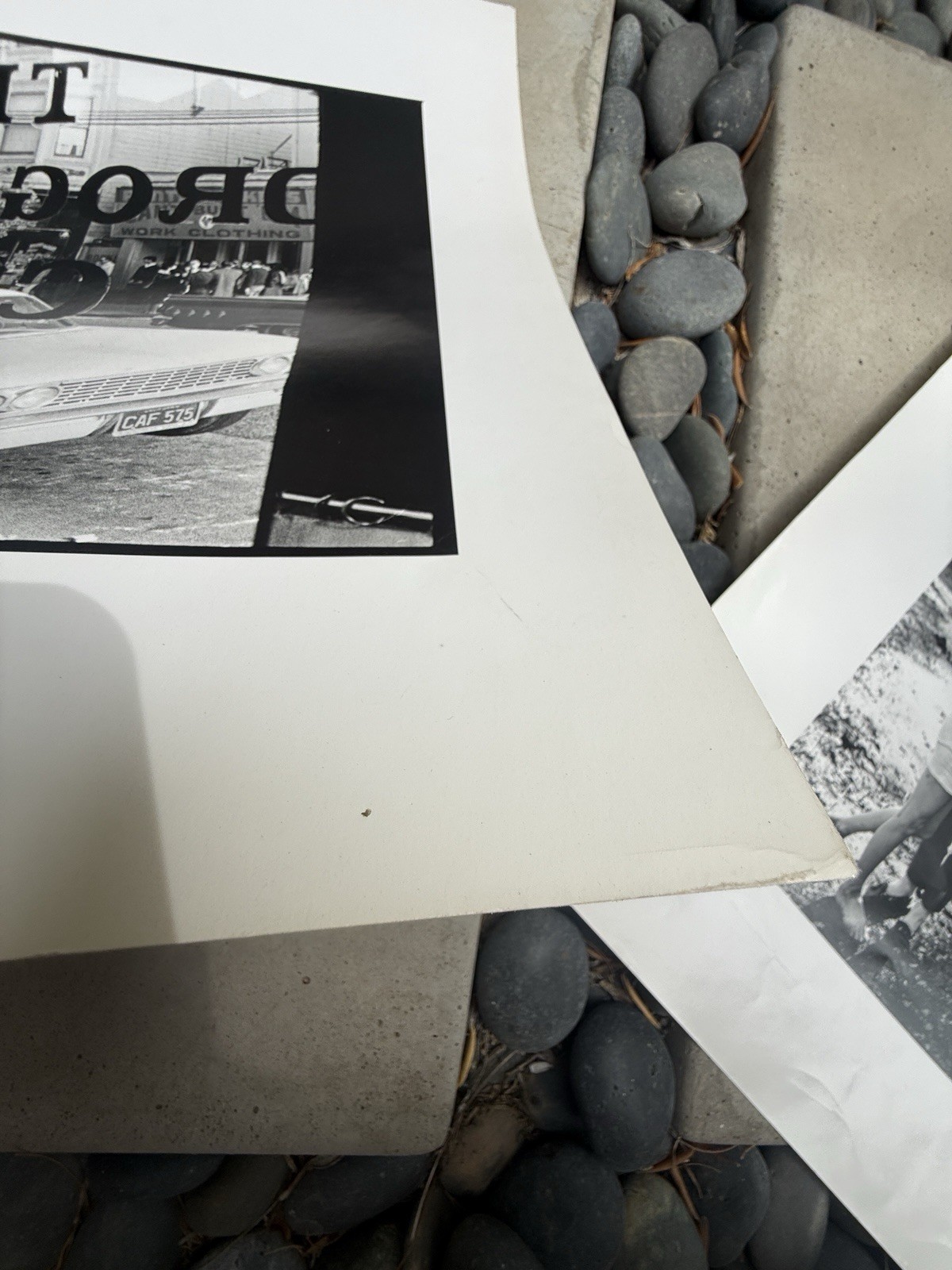 2 LARGE VINTAGE JIM MARSHALL PHOTOGRAPHS JOAN BAEZ DAVID HARRIS HAIGHT ASHBURY