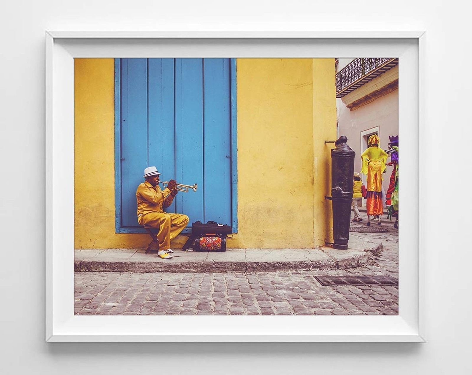 Vintage Vibrant Cuba Photography Photographic Prints, Set of 4, Unframed, Ant…