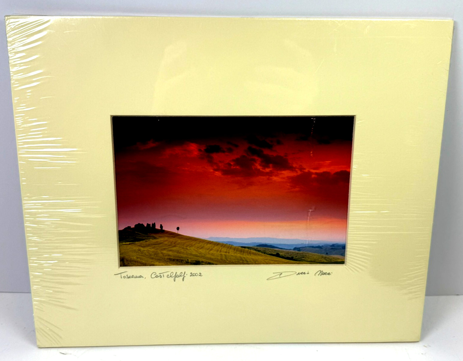 Duccio Nacci Signed Tuscany Photograph 2002 “Toscana, Castelfalfi” Matte 14.5×12