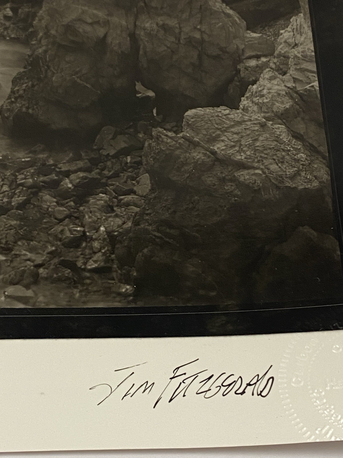 Jim Fitzgerald Pacific Valley Coastline Signed Photograph Carbon Transfer
