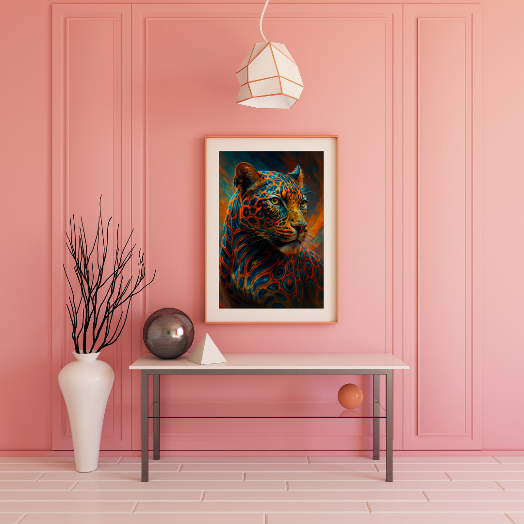 Digital Image Picture Photo Wallpaper Printable Poster Leopard Wall Art Decor AI