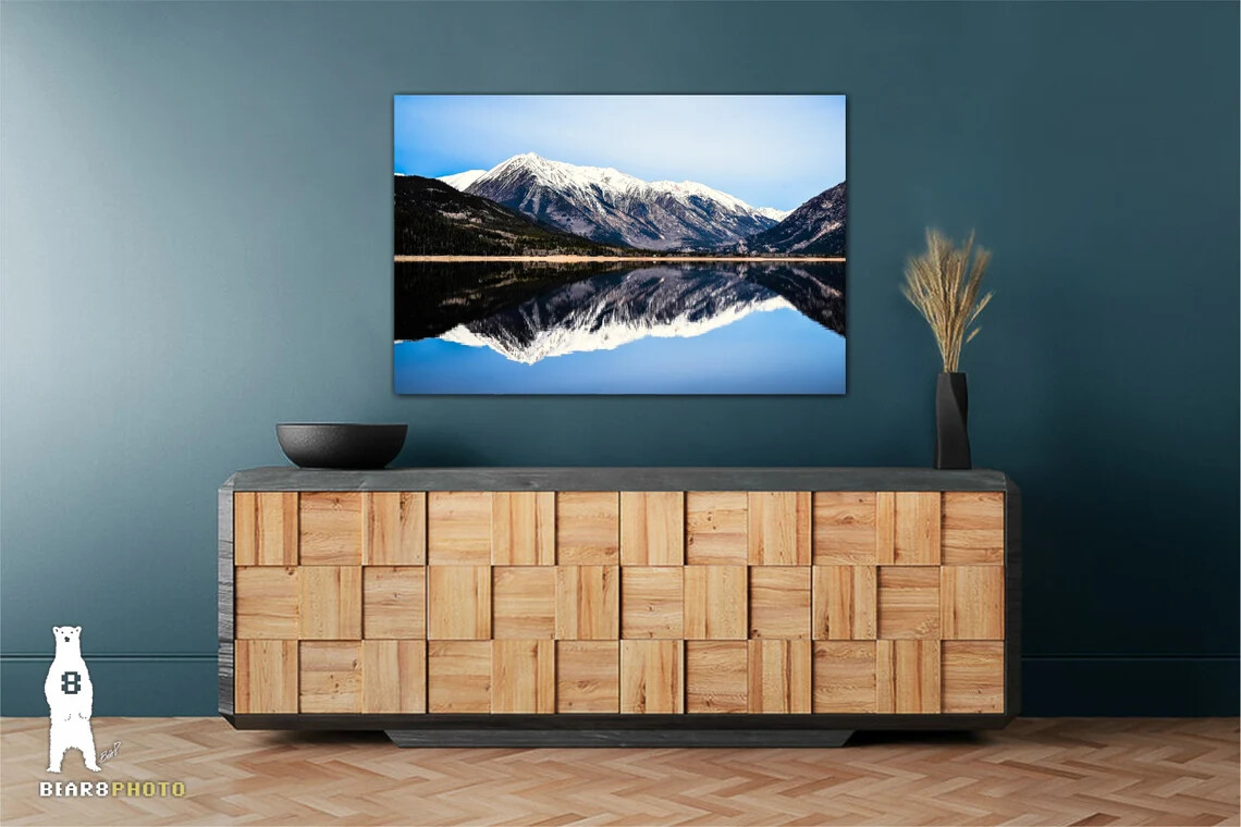 Rinker Peak & Twin Lakes, Colorado – Mountain Reflection Photography Art Prints
