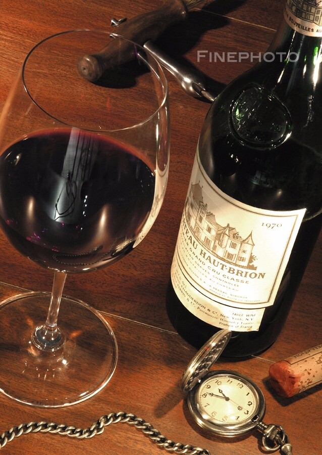 KELLY WILLIAM WRIGHT Original Chateau Haut-Brion Bordeaux WINE ART Signed Photo