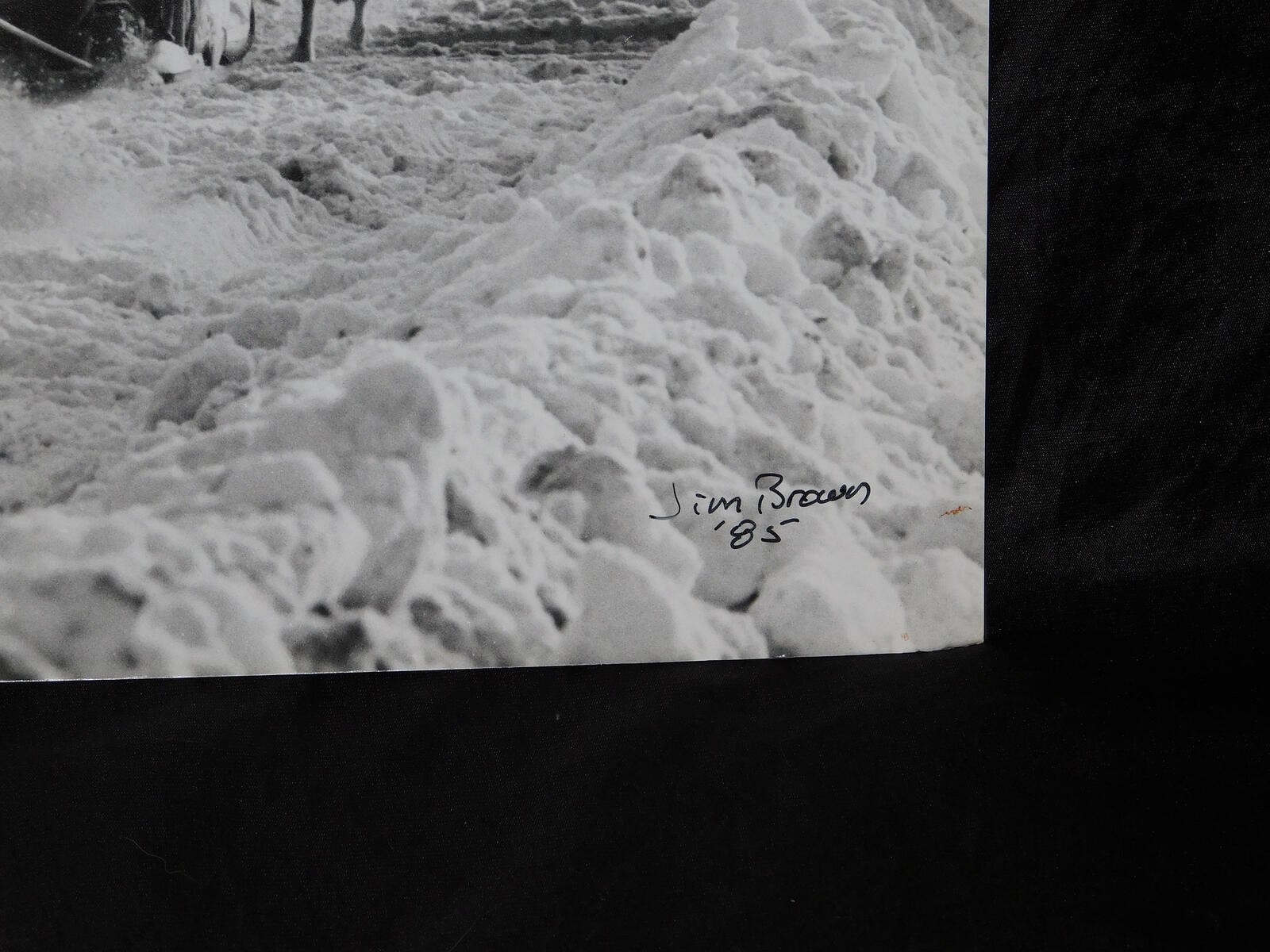 Alaska Iditarod Dog Sled Race 1985 Jim Brown Signed Mounted Set 6 Photos