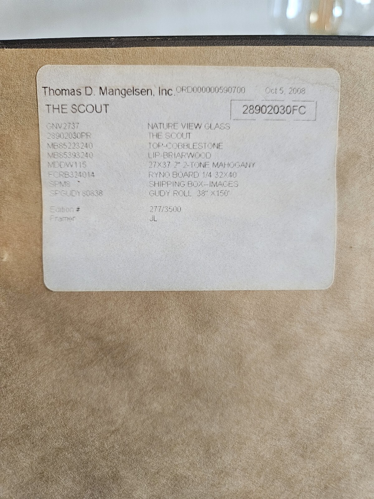 Thomas Mangelsen “The Scout” #2890 L/E Print 277/3500
