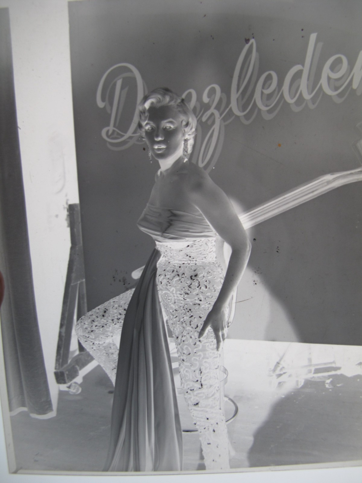 1955 original 4×5 Film Negative Marilyn Monroe w/Proof Contact Photo Dazzle