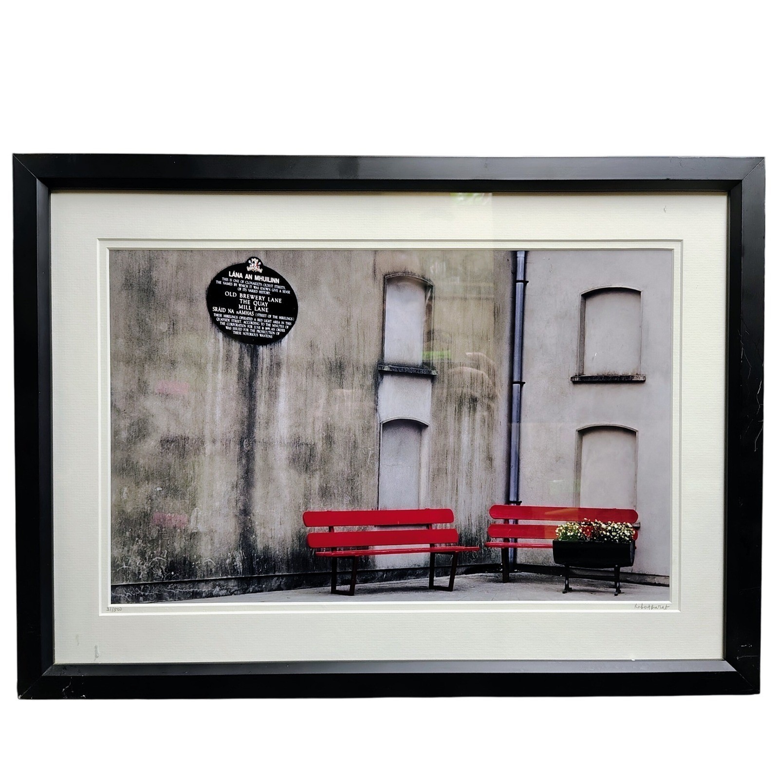 Old Brewery Lane Clonakilty Framed Robert Barab Signed Limited Edition irish