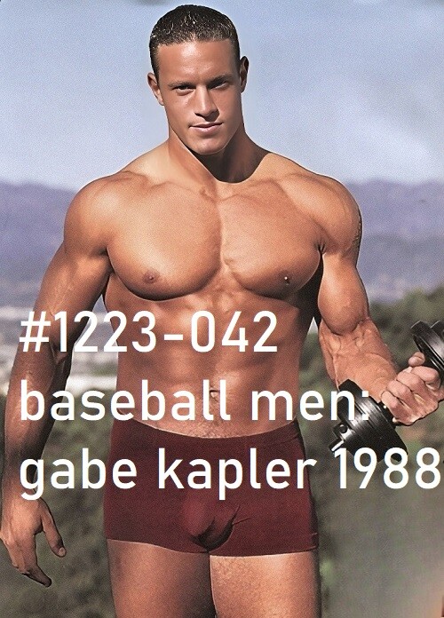 MALE PORTRAIT #1223-042- athletes series -gabe kapler 1988 -free shipping in usa