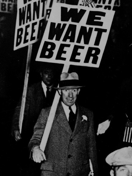 We Want Beer! – Unusual 1931 Prohibition Protest Photo – 18×24