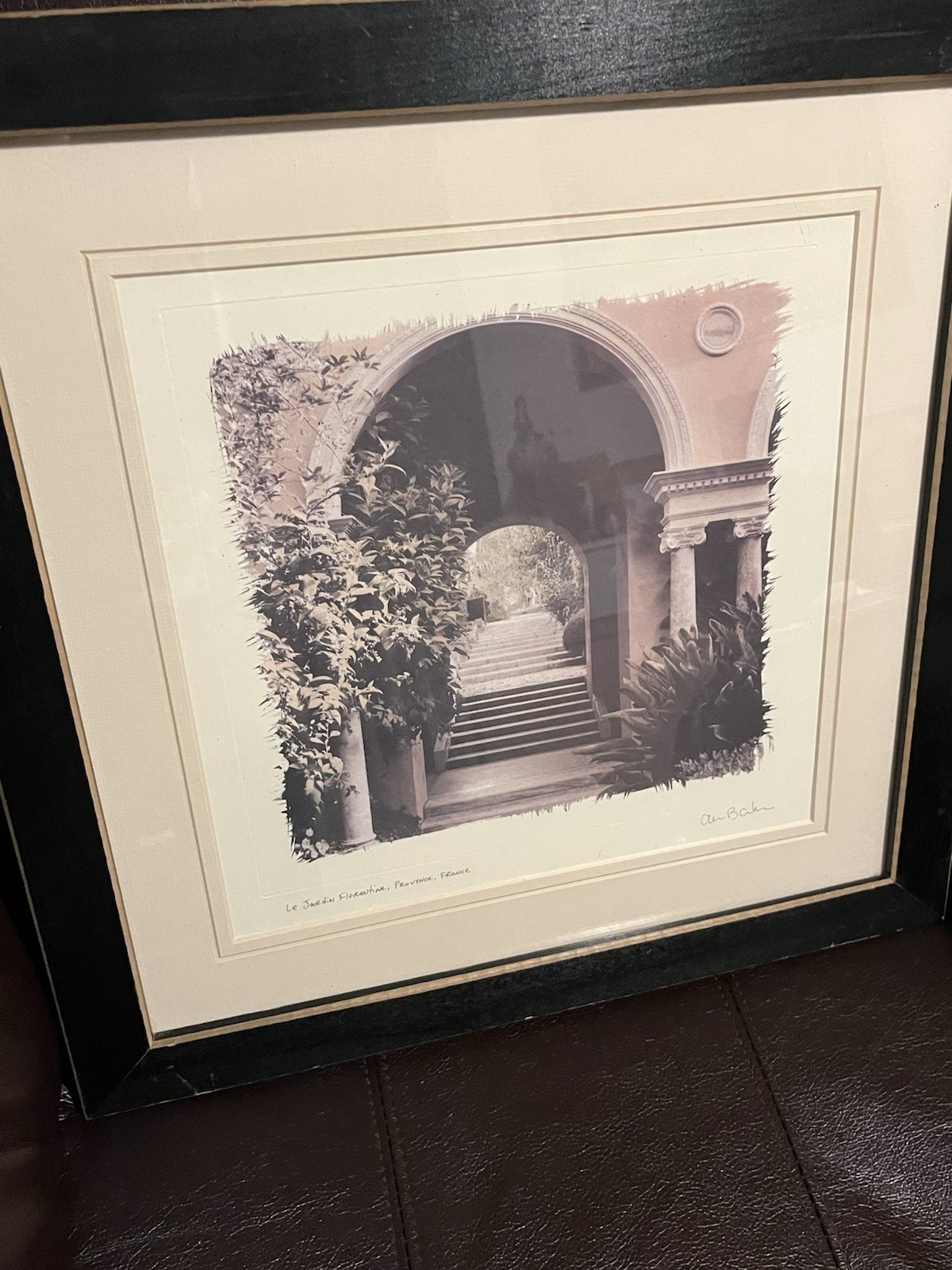 European Garden By Allan Blaustein Photography Framed With Glass 18 1/2 X 18 1/2