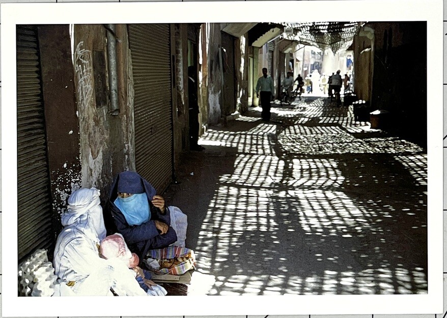 Chris Welles (1937-2010) Art Announcement Card 2001 – Streets Of Morocco