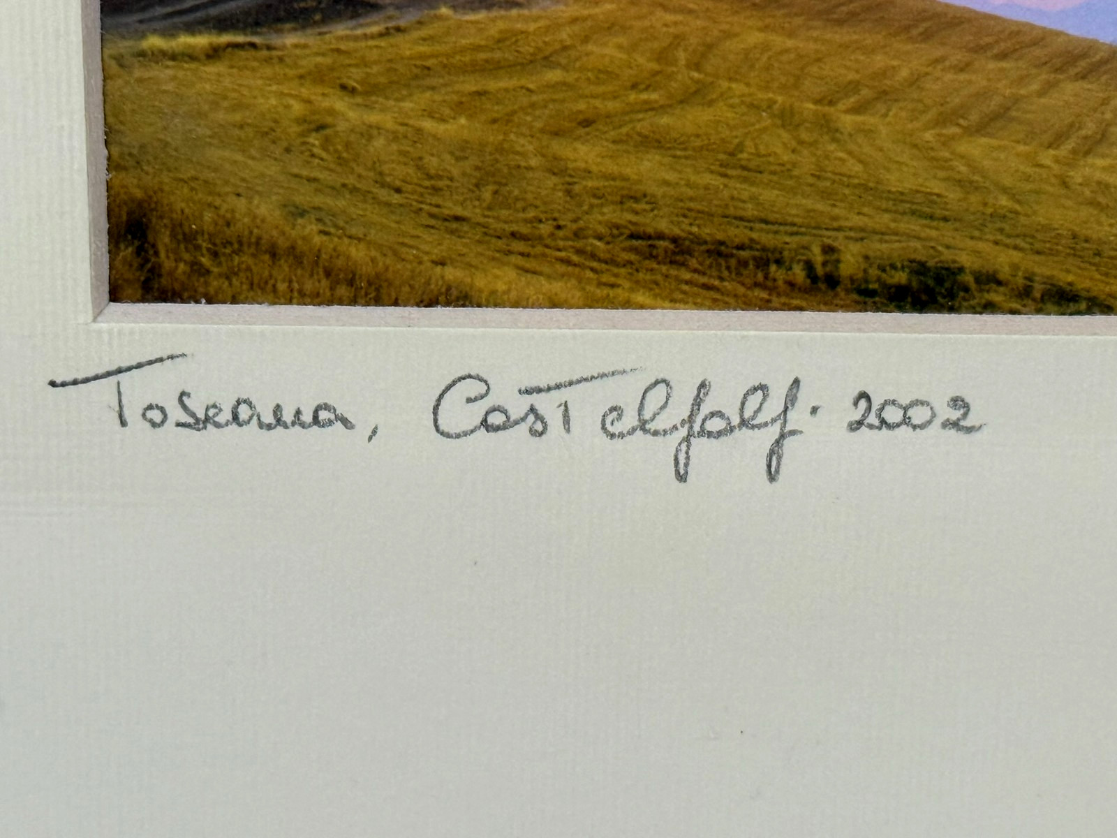 Duccio Nacci Signed Tuscany Photograph 2002 “Toscana, Castelfalfi” Matte 14.5×12