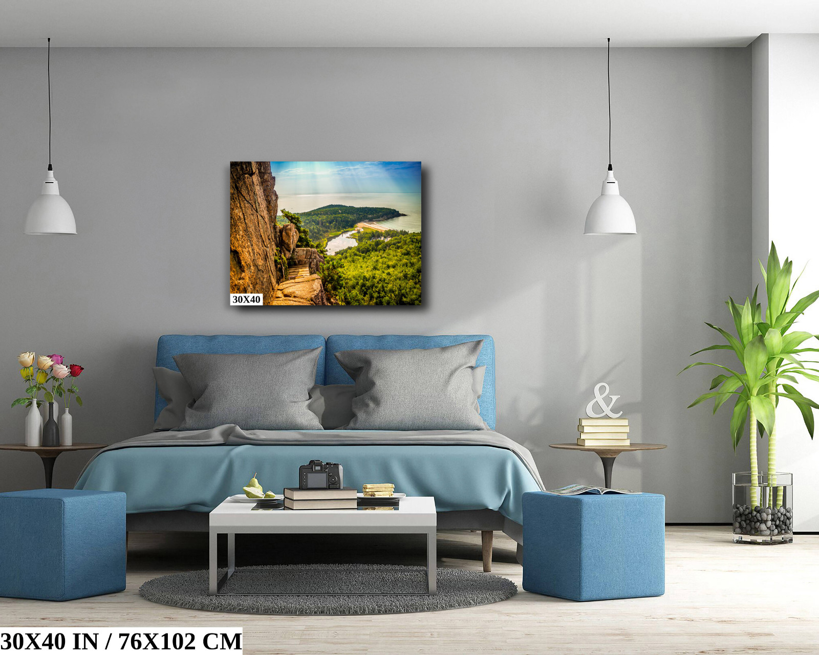 Trailblazing Adventure Beehive Trail Acadia National Park Photography Wall Art