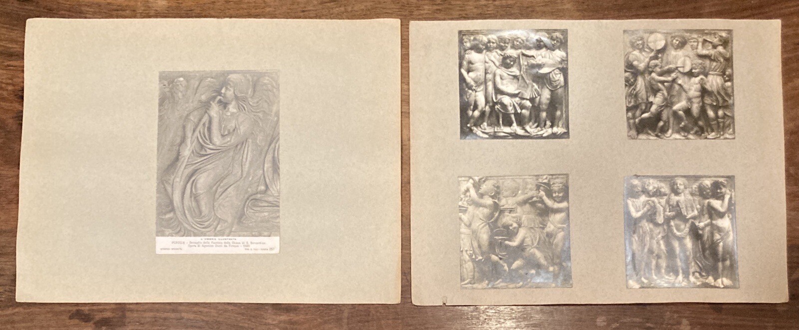 1800s Silver Photographs ITALY Cantoria del DONATELLO & DELLA ROBBIA Brogi Tilli