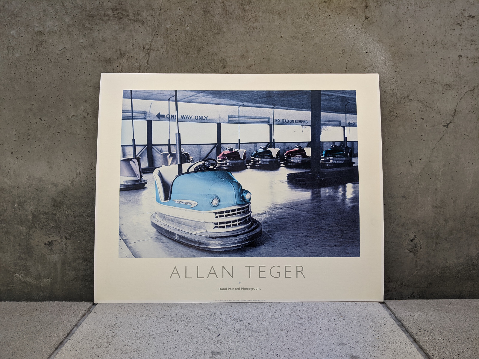 Allan I Teger ’88 Original “Lusse Skooter Bumper Car” HAND PAINTED PHOTOGRAPH