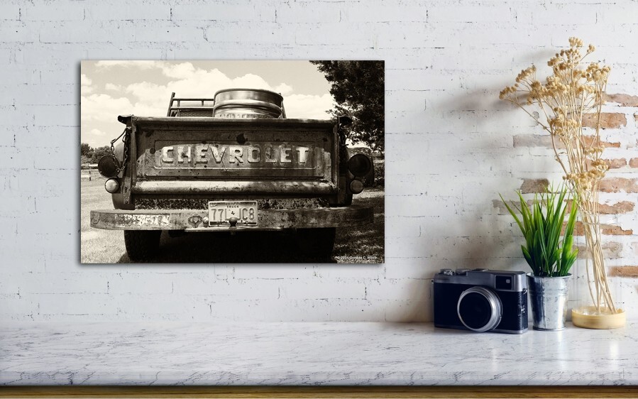 OLD CHEVY TRUCK–photo of an American classic–print or canvas