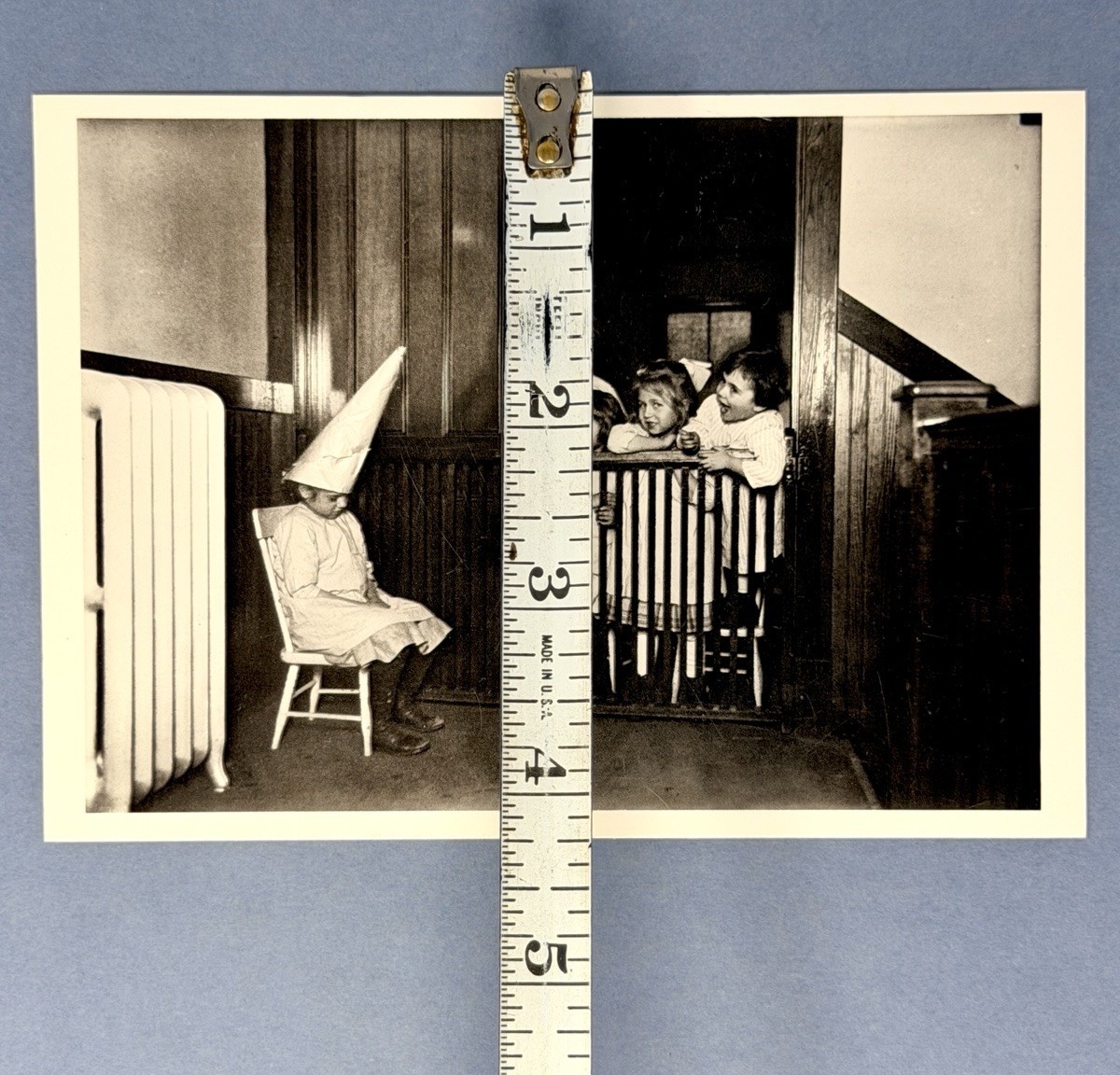 Dunce Cap Orphanage Punishment c1920s Fotofolio Art Photo Print Card 4.25”x6”