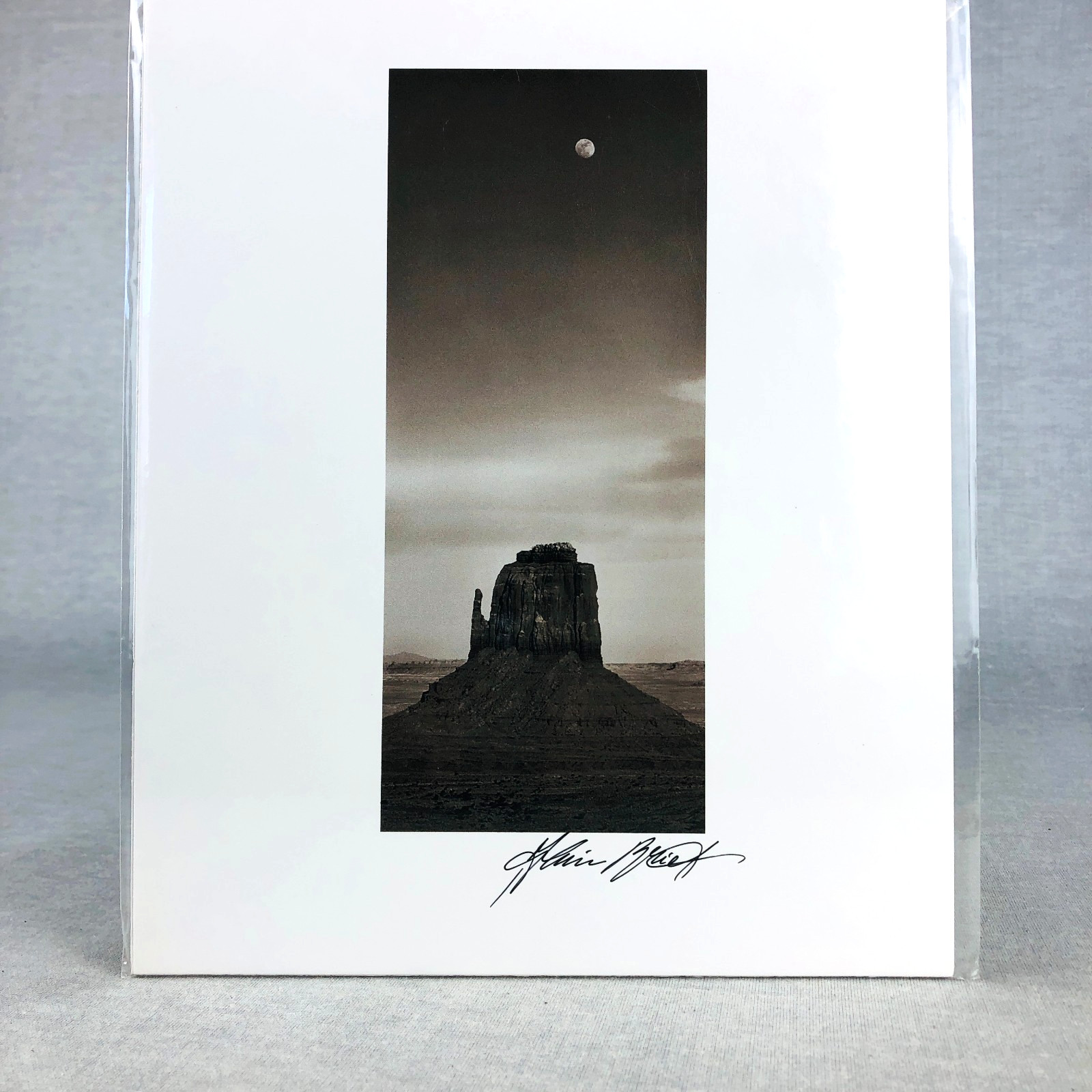 Art Photography Sepia MOONRISE PANORAMA Monument Valley Utah Alain Briot Signed