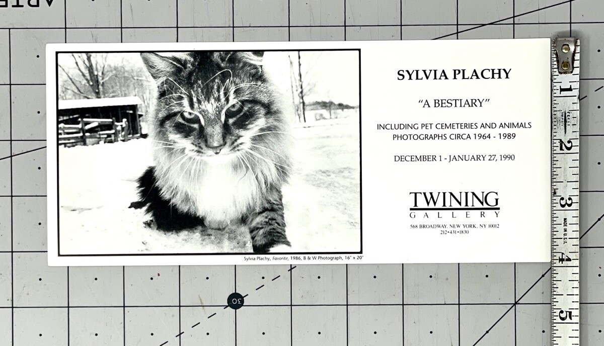 SYLVIA PLACHY (b. 1943) Art Announcement Card 1990 – A Bestiary