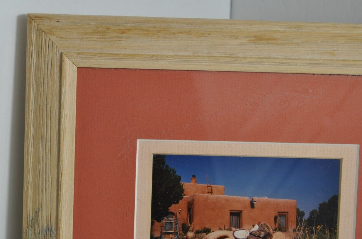 Vintage 1989 New Mexico Framed and Double Matted Photograph Signed and Dated