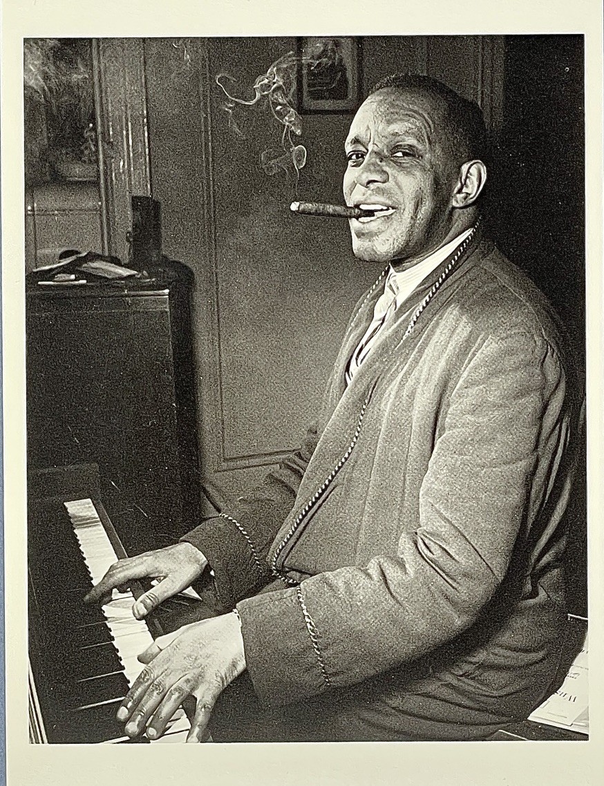 Willie “The Lion” Smith Art Photo Print Card By William P. Gottlieb (1917-2006)