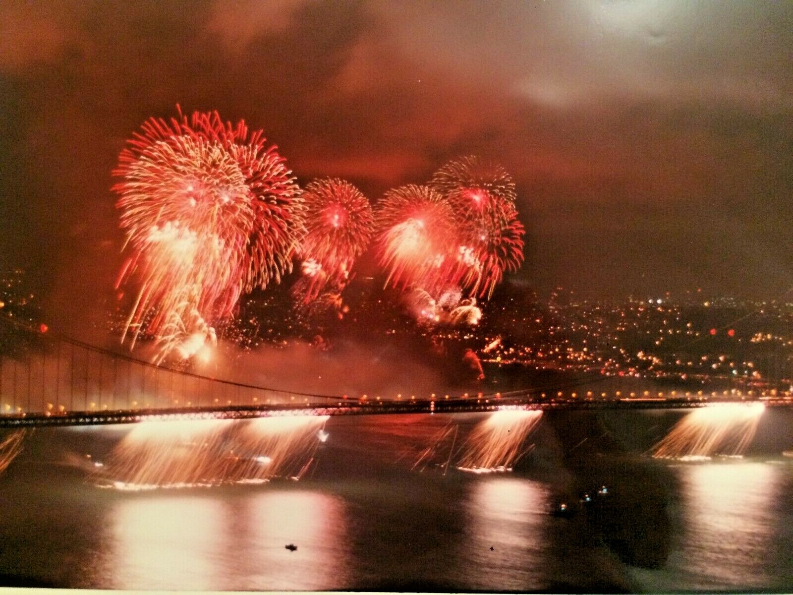 Golden Gate Bridge Golden Anniversary 1987 California Artist Photo 16 X 20