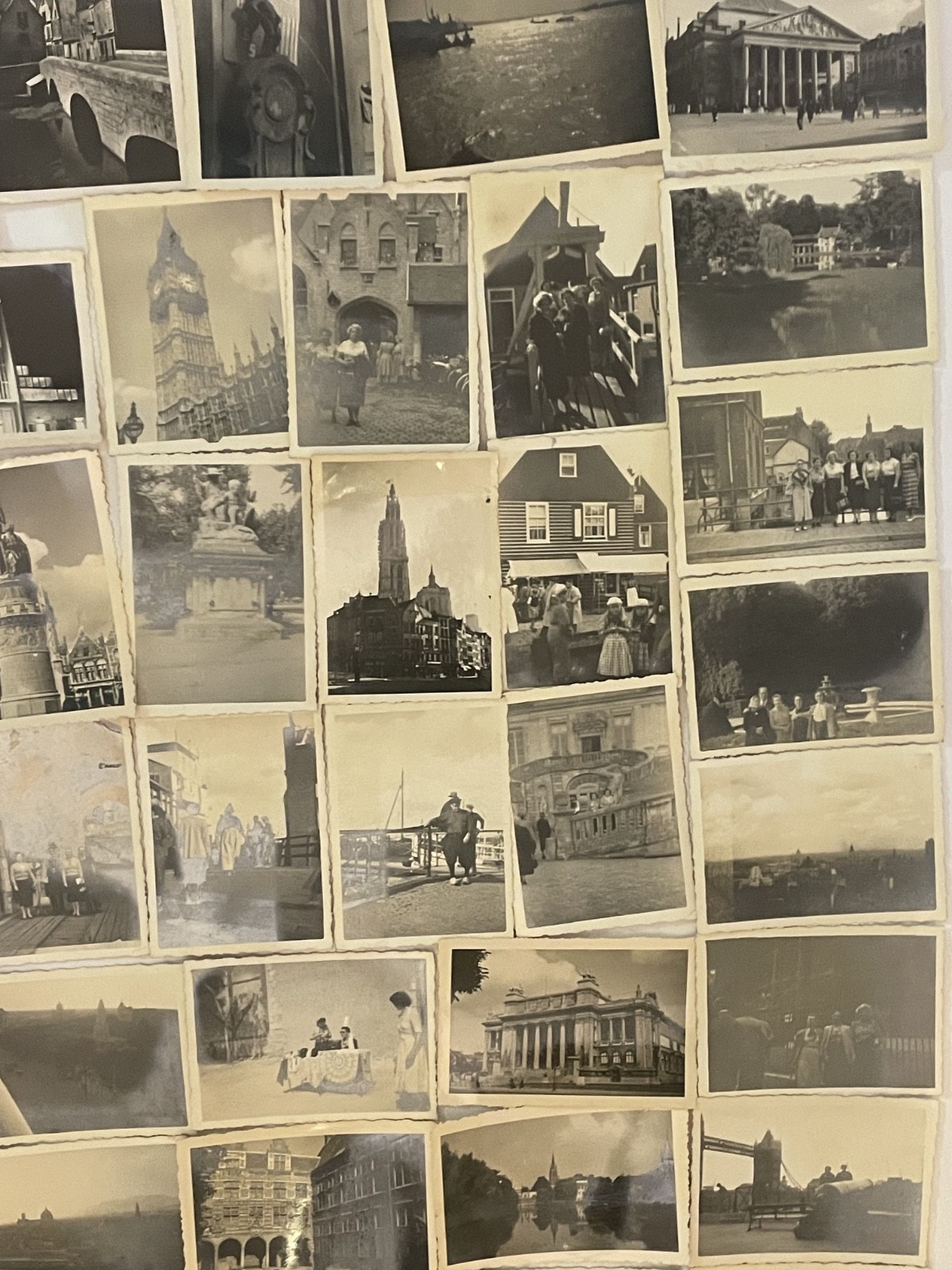 60 Original 1950s Travel Photos – Worldwide Landmarks & Cities – Collectible Lot