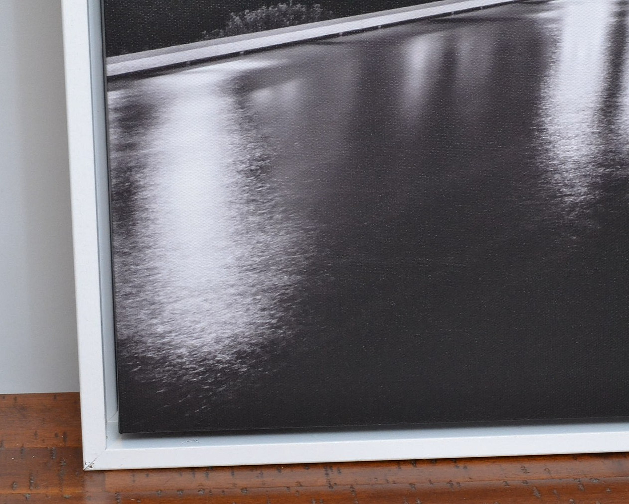 Downtown Los Angeles Water & Power Building – Black & White 20×30 Framed Canvas