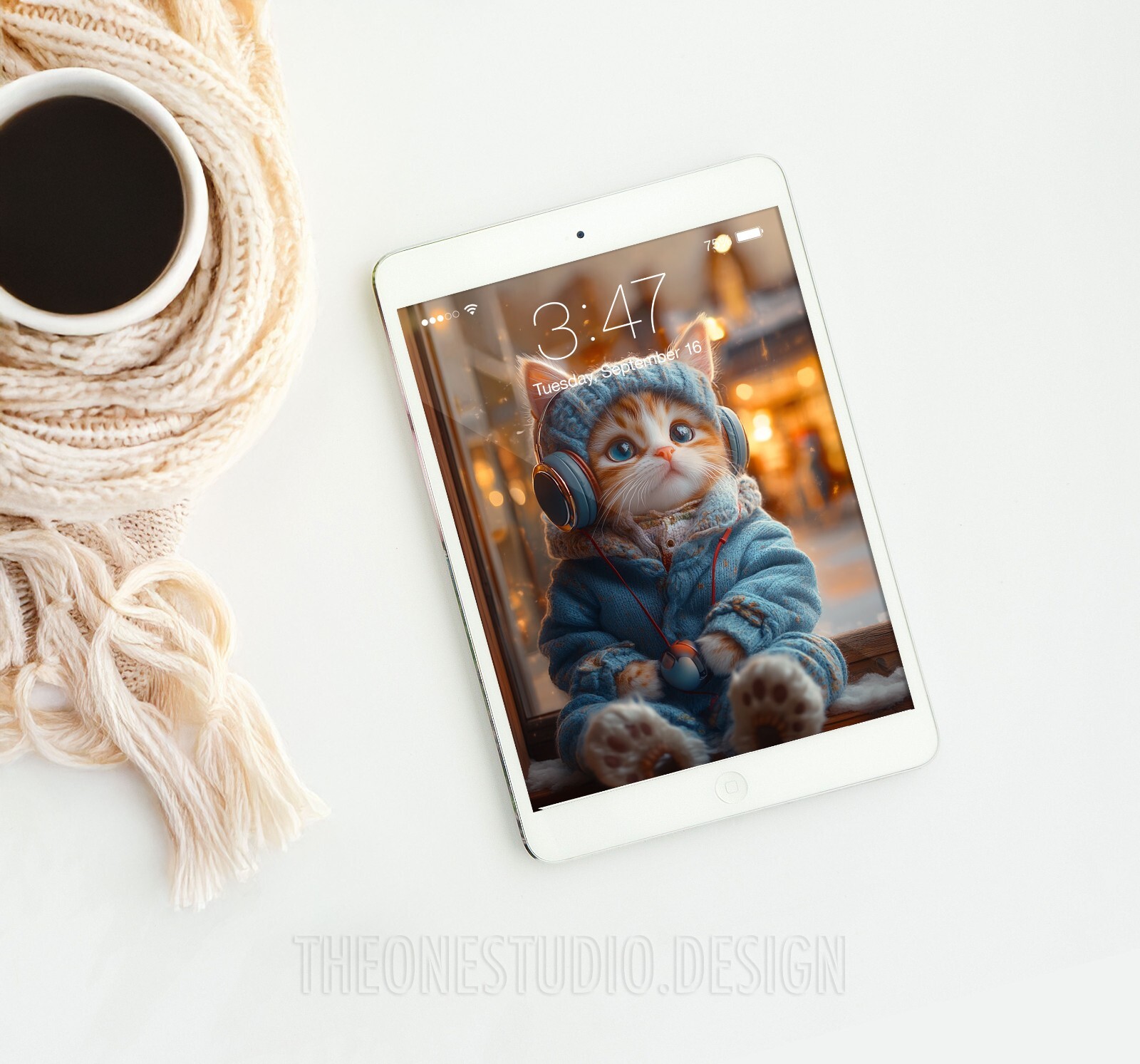 Digital Pic Casual Cat Photo Desktop Art Wallpaper Background Image