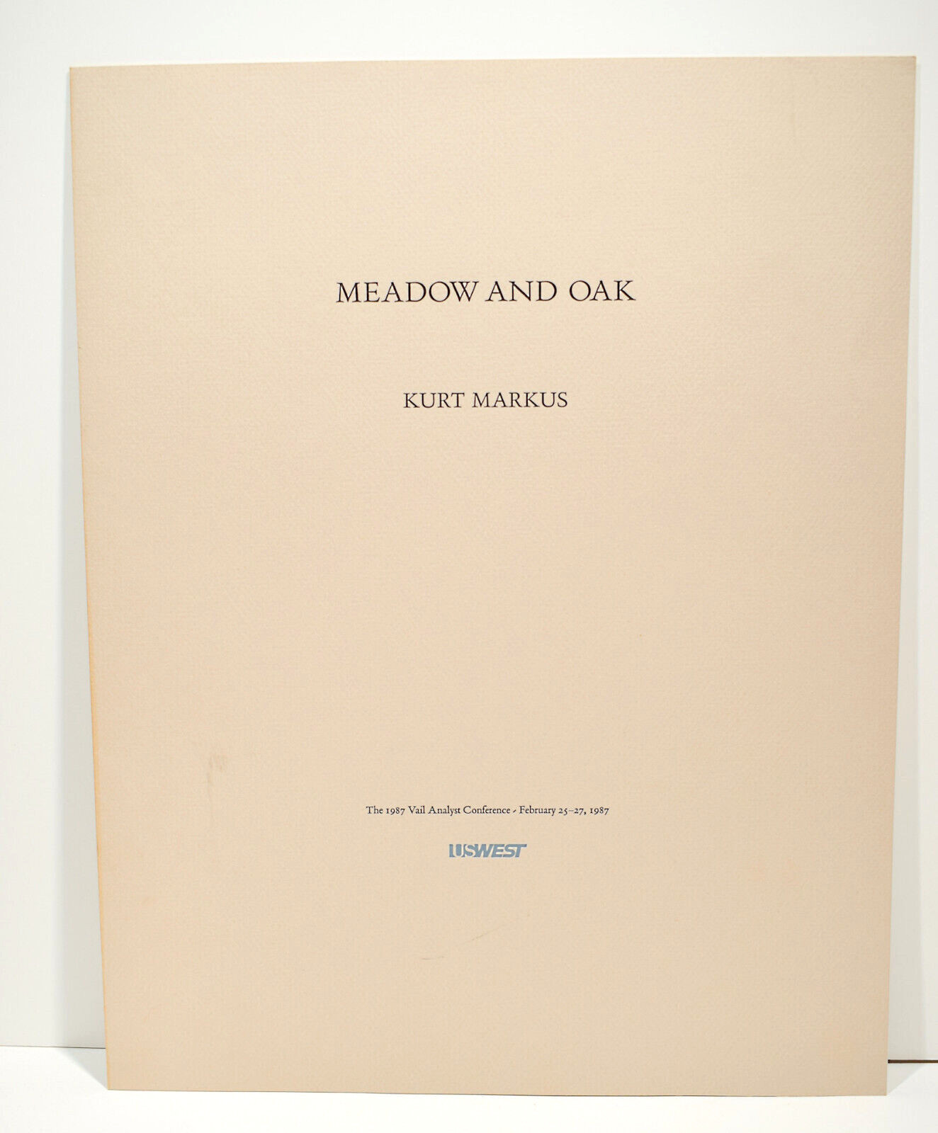 KURT MARKUS Meadow And Oak 1987 Photogravure Signed ltd 1/300