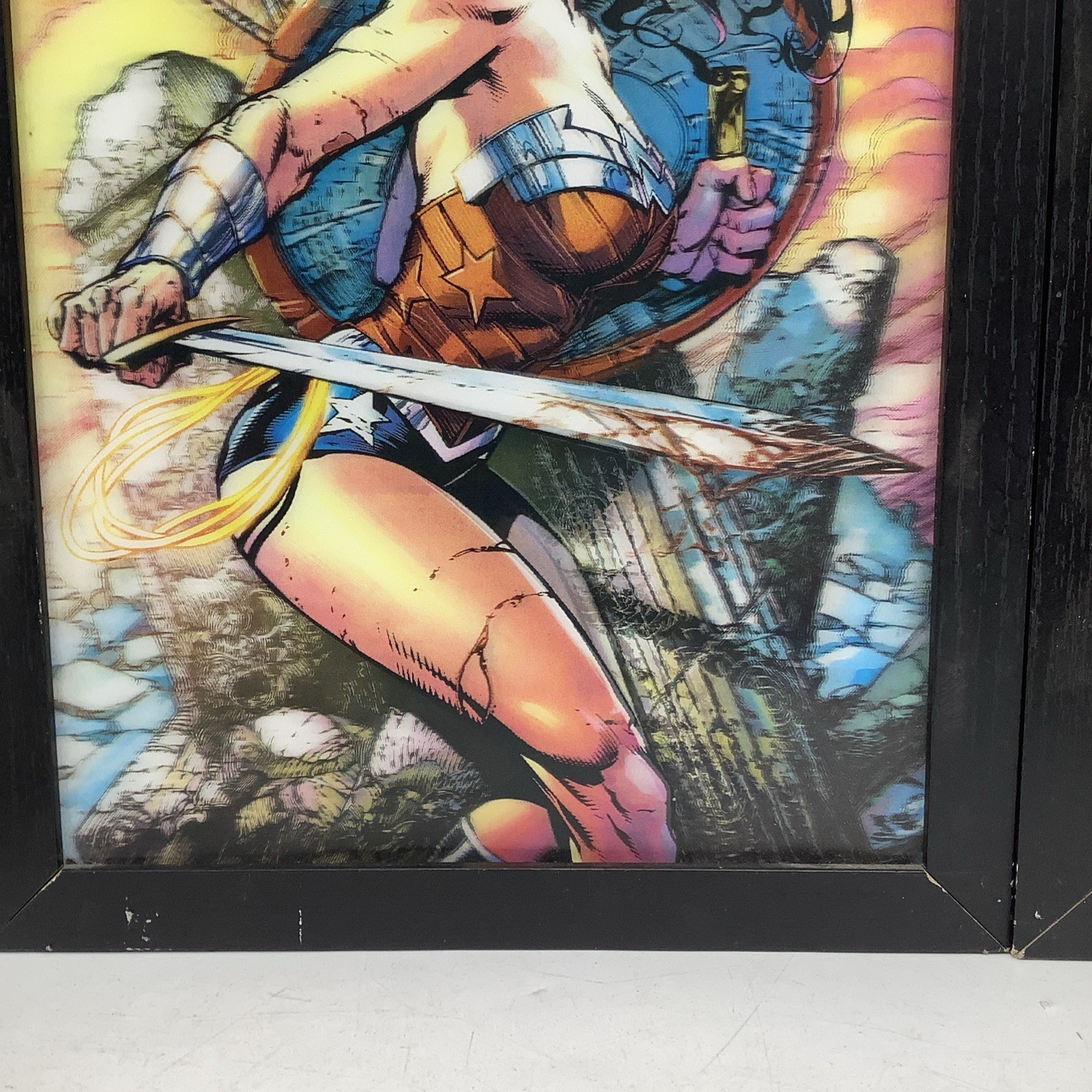 DC Comics The Joker 3D Holographic Picture, Framed, 19in. x 13in.