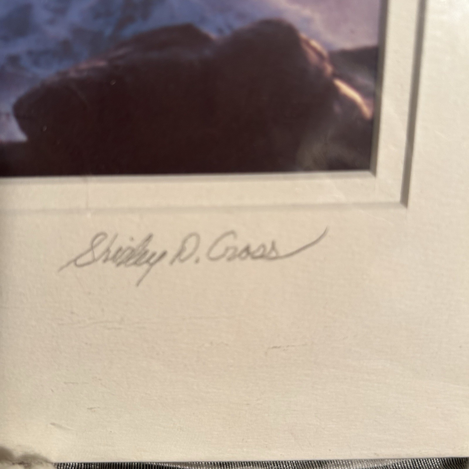Shirley D. Cross Boiler Bay Cool Splash Signed Matted Color Seascape Photograph