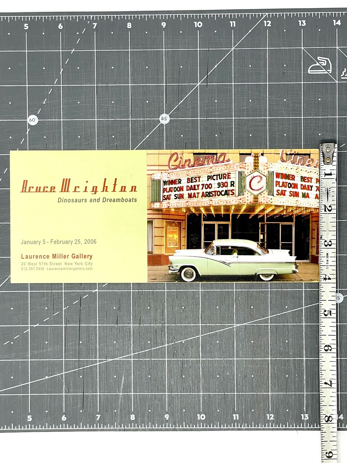 Bruce Wrighton (1950-1988) Art Show Announcement Card 2006 NYC Binghamton NY