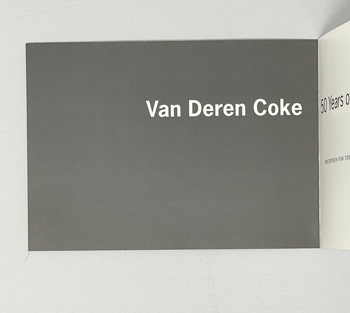 Van Deren Coke (1921-2004) Art Announcement Card – 50 Years of Photography 1997