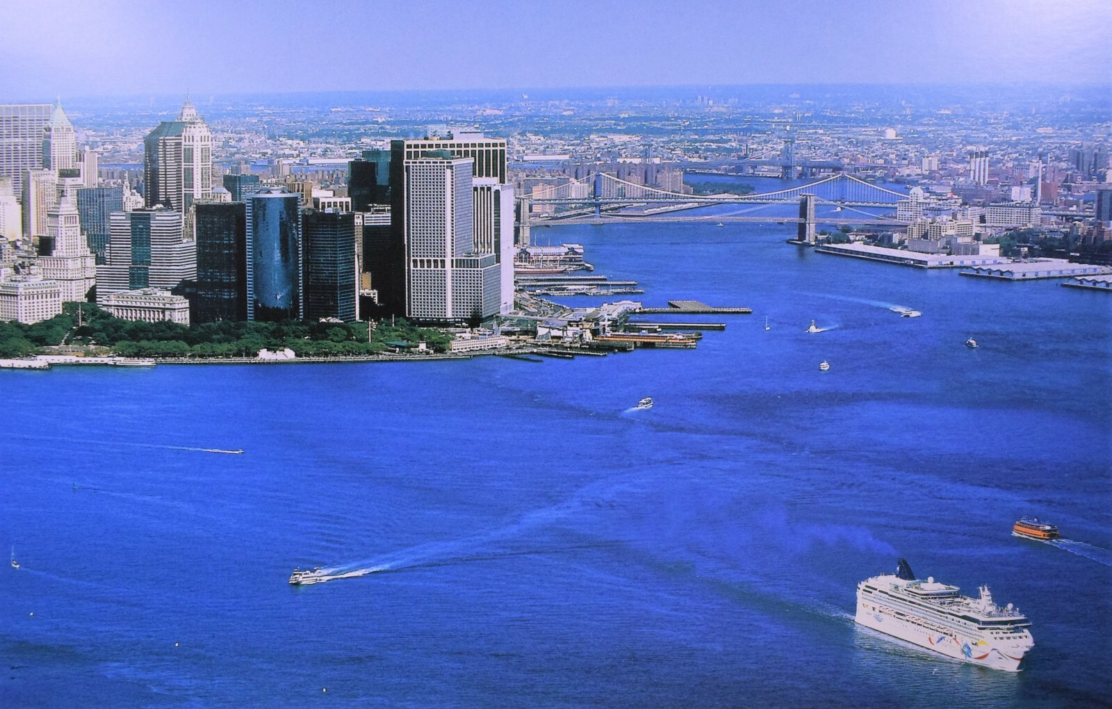 New York NY Lower Manhattan Aerial Skyline – Unframed, Blakeway Panorama Print