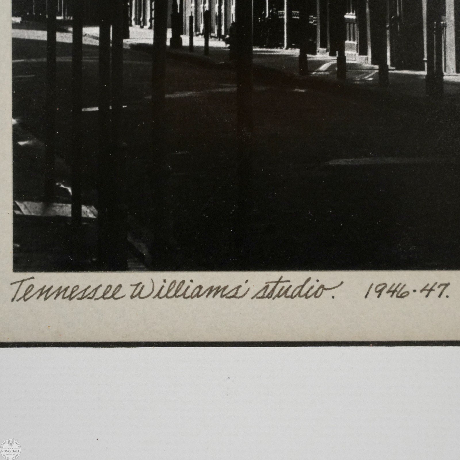 Vintage Johnny Donnels Signed Photographic Print “Tennessee Williams’ Studio”