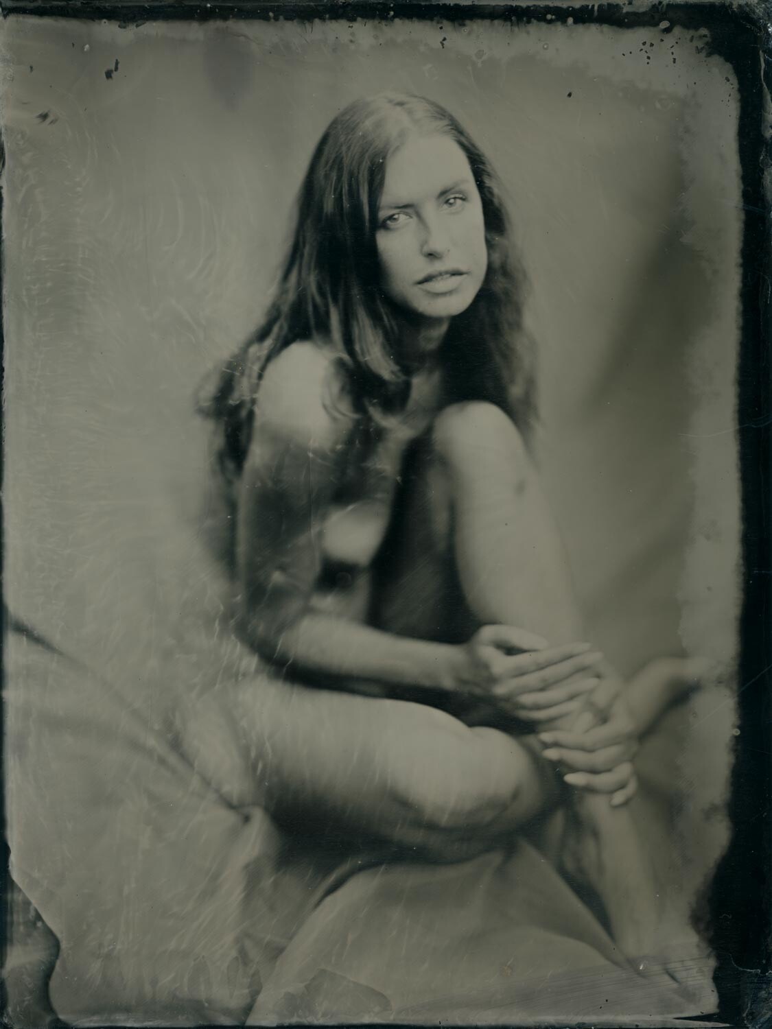 Original ART Nude COLLODION WETPLATE 18x24cm (8×10″) 020
