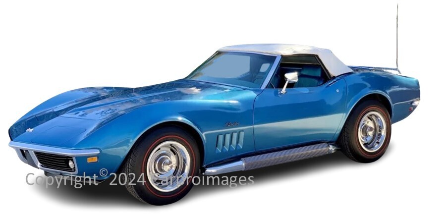 1969 Chevrolet Corvette LeMans Blue Limited Edition Print 8″ x 10″ Photo