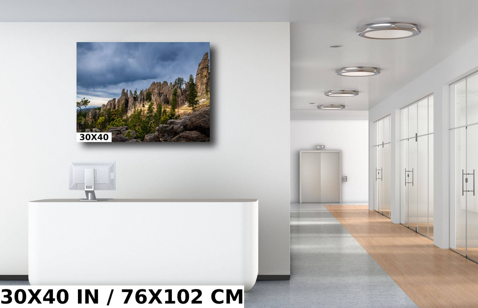 Needles Eye Tunnel: Black Hills South Dakota Rock Formation Photography Wall Art