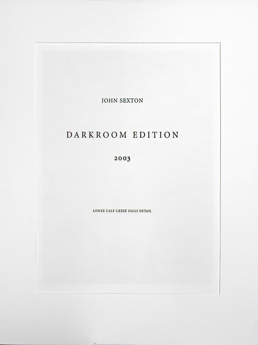 Original JOHN SEXTON Limited Edition 104/150 Signed Photograph 11×14/ 16×20 mat