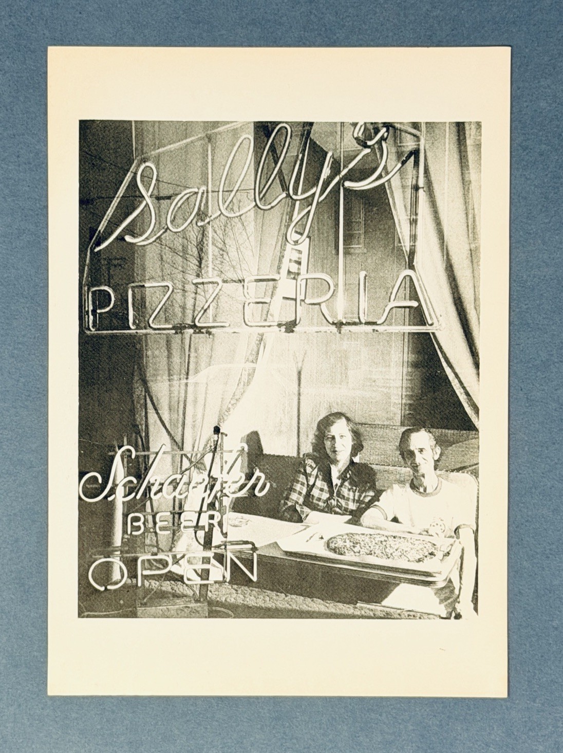 Sally’s Apizza in New Haven, Connecticut Art Photo Print Card 4.25”x6”