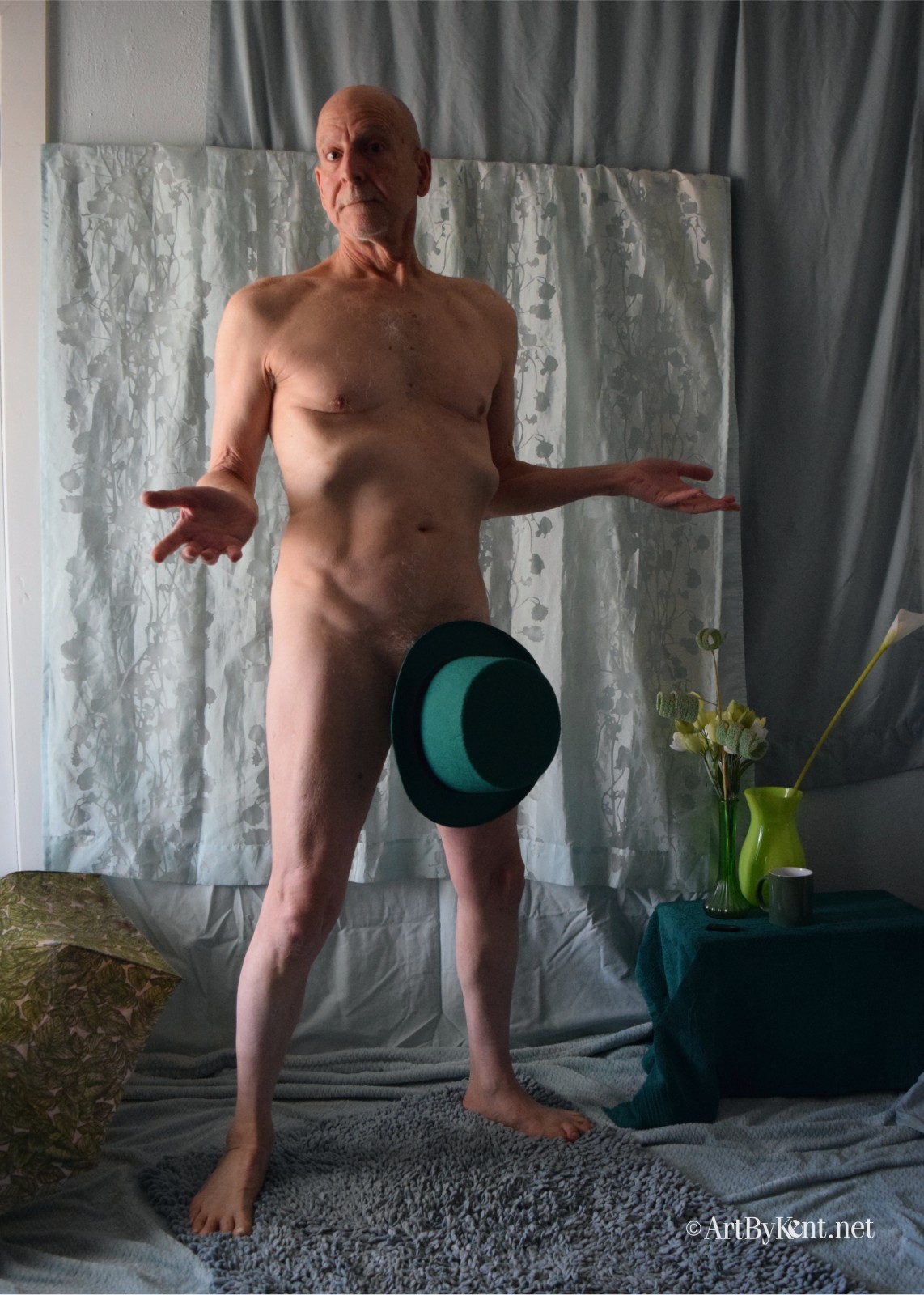 Nude male art model photographs, 3 color 4×6″ prints