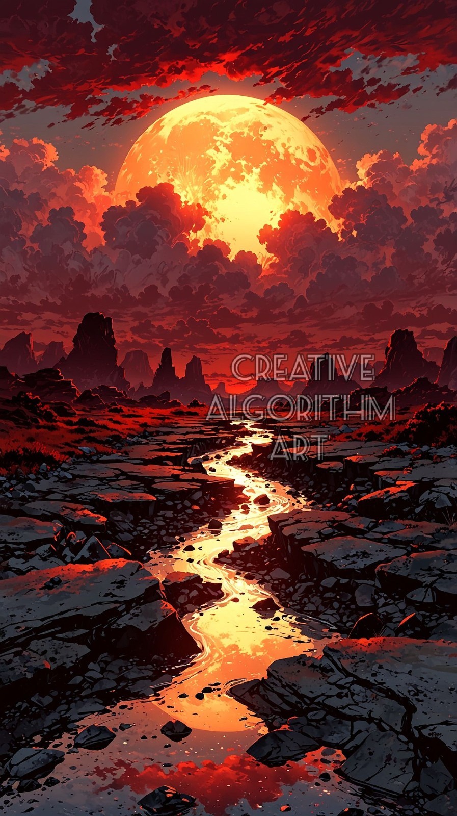 River of a Burning Sky | Photo Wallpaper Image Picture Background