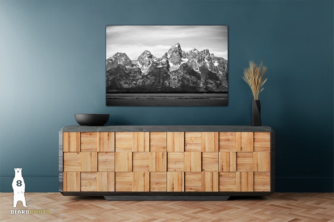 Grand Teton National Park, Black and White Landscape Photography Fine Art Prints